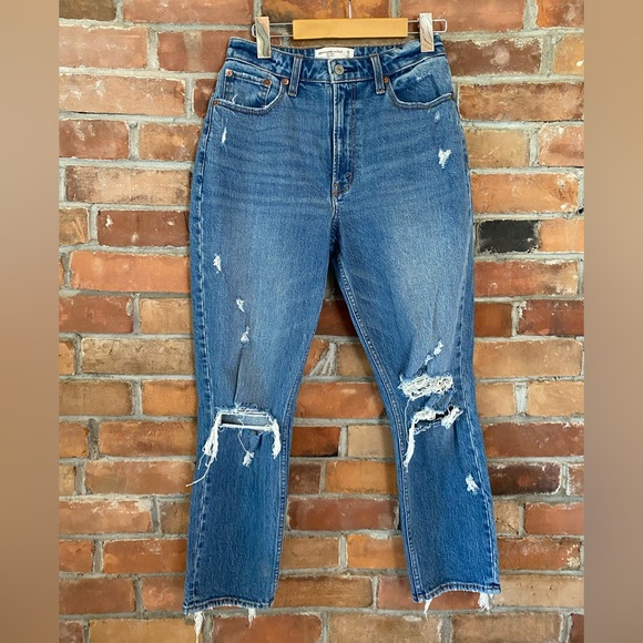 Abercrombie & Fitch Denim - ABERCROMBIE & FITCH the mom high rise denim jeans size 2/26, distressed
